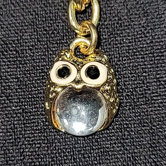 GOLD TONE OWLS AND TREE OF LIFE CHARM BRACELET - Picture 8 of 11